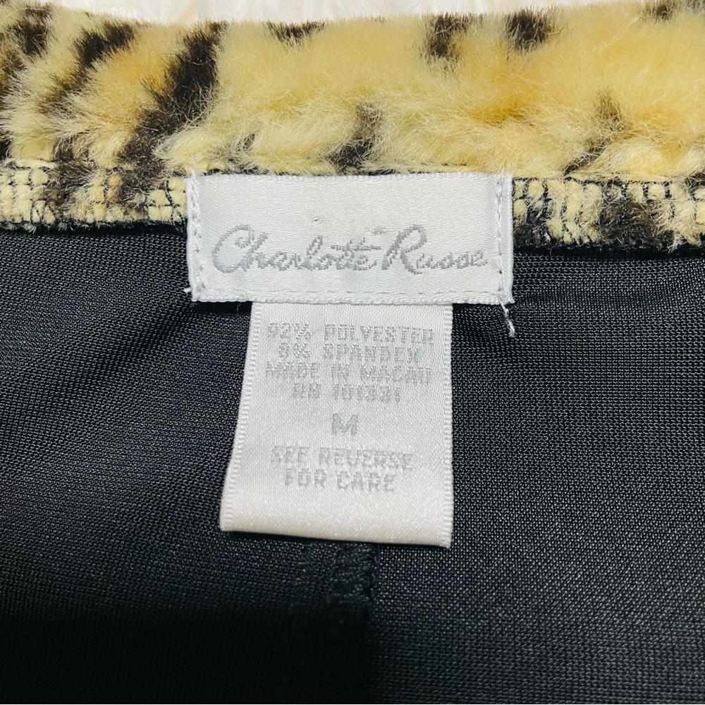 Y2K Charlotte Russe Faux Fur Trim Velvet Jacket Duster - Picture 5 of 10